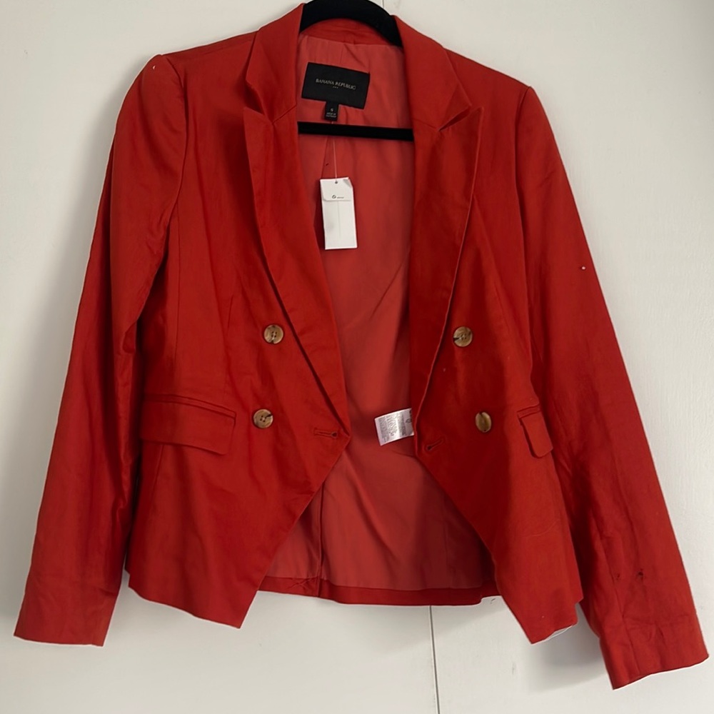 Red banana republic blazer